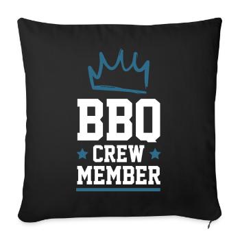 Équipe de barbecue - Housse de coussin décorative 45 x 45 cm - noir - Devant
