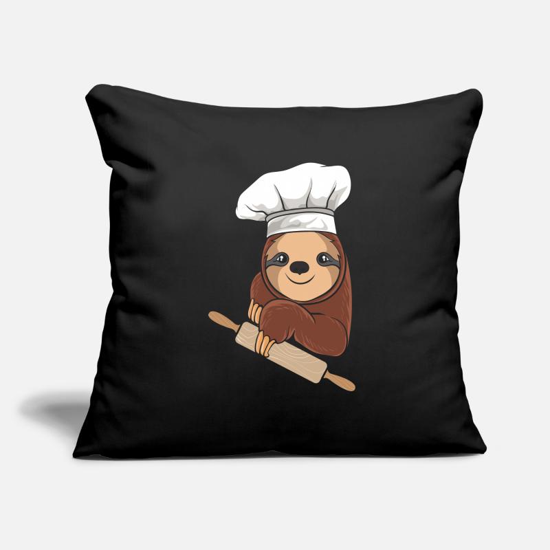 Sloth Baker - Cuisson Housse de coussin décorative 45 x 45 cm