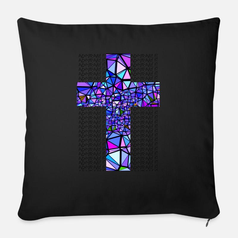 BLAUES KREUZ ADMIRABLE - Sofakissenbezug 45 x 45 cm - Schwarz