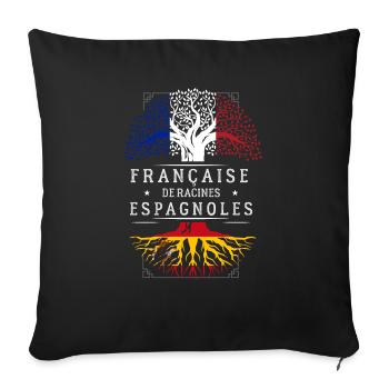 Racines Espagnoles - Housse de coussin décorative 45 x 45 cm - noir - Devant