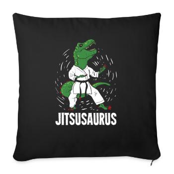 Jiu Jitsu cadeau pour les combattants des arts martiaux mixtes - Housse de coussin décorative 45 x 45 cm - noir - Devant