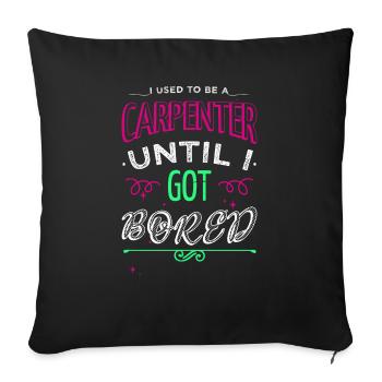Idée cadeau Citation drôle Sabrina Carpenter T-shirts - Housse de coussin décorative 45 x 45 cm - noir - Devant