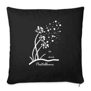 is mir Pusteblume 1 - Sofa pillowcase 17,3'' x 17,3'' (45 x 45 cm) - black - Front