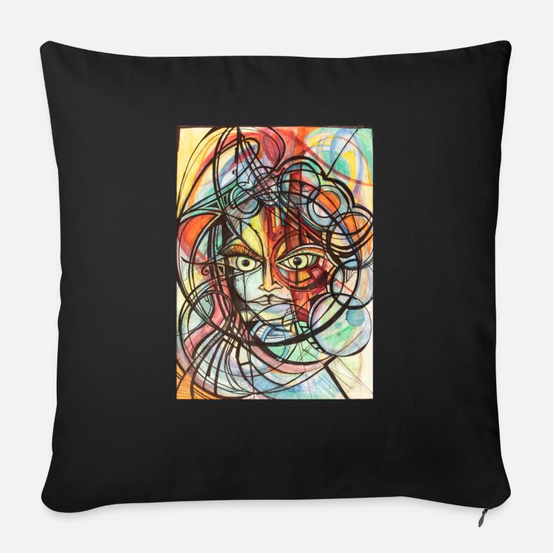 Graffiti Art - Sofakissenbezug 45 x 45 cm - Schwarz