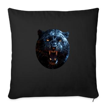 Panther - Sofakissenbezug 45 x 45 cm - Schwarz - Vorne