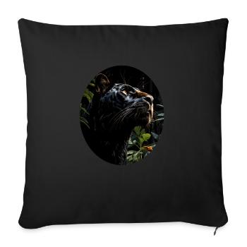 Panther - Sofa pillowcase 17,3'' x 17,3'' (45 x 45 cm) - black - Front