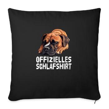 Official Sleep Shirt Boxer - Sofa pillowcase 17,3'' x 17,3'' (45 x 45 cm) - black - Front