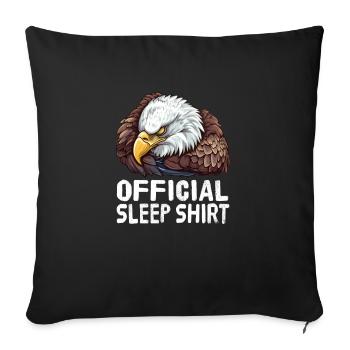 Official Sleep Shirt Adler - Sofa pillowcase 17,3'' x 17,3'' (45 x 45 cm) - black - Front