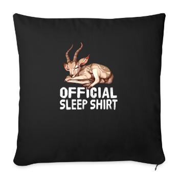 Chemise de sommeil officielle Kudu - Housse de coussin décorative 45 x 45 cm - noir - Devant