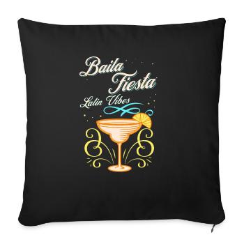 Mexican Spanish Latina Latino Summer Vacation - Sofa pillowcase 17,3'' x 17,3'' (45 x 45 cm) - black - Front