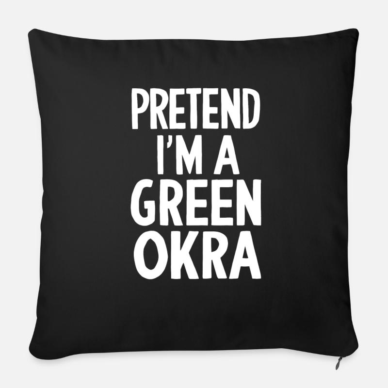 Okra - Sofakissenbezug 45 x 45 cm - Schwarz