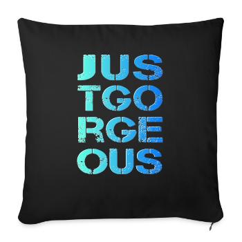 Just great perfect gorgeous lace - Sofa pillowcase 17,3'' x 17,3'' (45 x 45 cm) - black - Front