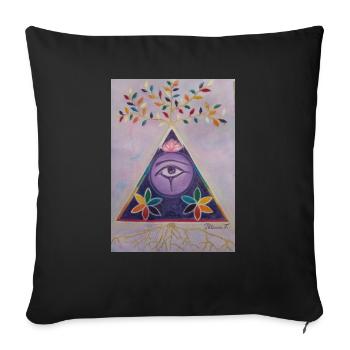 L'Essence du Monde : Collection Origen - Sofa pillowcase 17,3'' x 17,3'' (45 x 45 cm) - black - Front