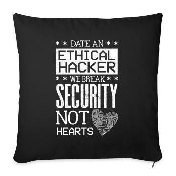 Cyber Security Professional Expert Date An - Sofakissenbezug 45 x 45 cm - Schwarz - Vorne