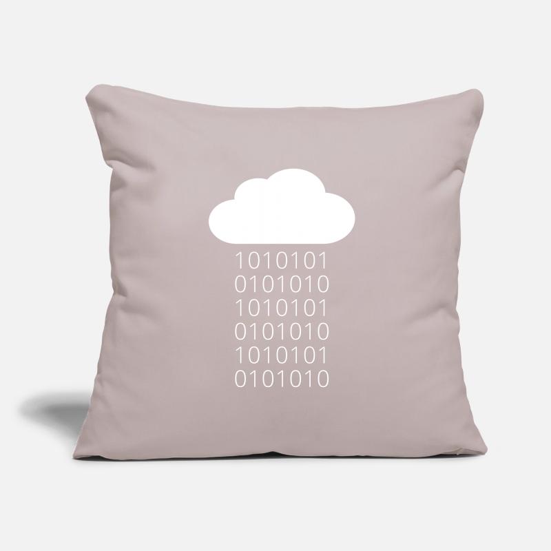 Cloud Data Rain Binary Sofakissenbezug 45 x 45 cm