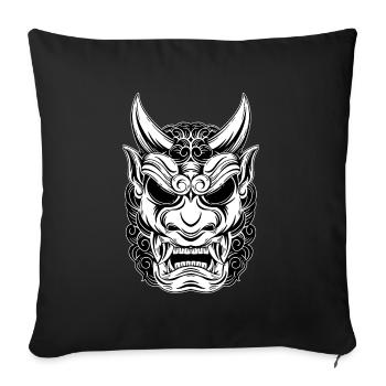 Skull Skull Horror Skeleton Halloween Geisha - Sofa pillowcase 17,3'' x 17,3'' (45 x 45 cm) - black - Front