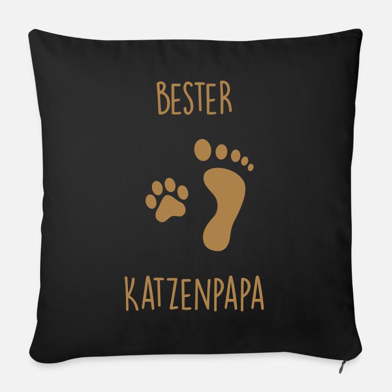 Männer Premium T-Shirt - Sofakissenbezug 45 x 45 cm - Schwarz
