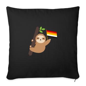 Queer Lithsexuell Faultier Tropisches Tier LGBT - Sofakissenbezug 45 x 45 cm - Schwarz - Vorne