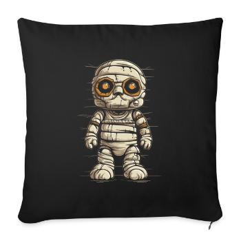 Maman Halloween Monstre Horreur Zombie - Housse de coussin décorative 45 x 45 cm - noir - Devant