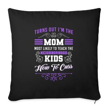 Neighbor House Inauguration - Sofa pillowcase 17,3'' x 17,3'' (45 x 45 cm) - black - Front