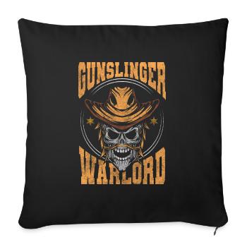 Country Pferde USA - Sofakissenbezug 45 x 45 cm - Schwarz - Vorne