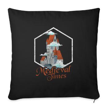 Sword, King, Hero, Knights Templar - Sofa pillowcase 17,3'' x 17,3'' (45 x 45 cm) - black - Front