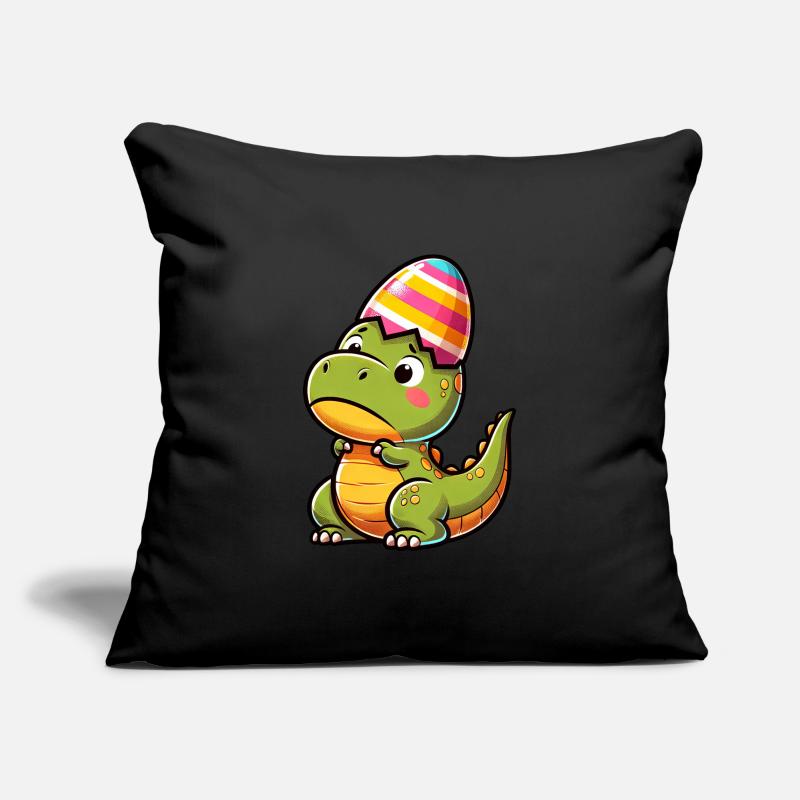 Easter T-Rex in Eggshell, Clumsy Sofa pillowcase 17,3'' x 17,3'' (45 x 45 cm)