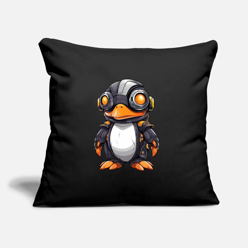 Penguin Cyborg Robot Cool Sofa pillowcase 17,3'' x 17,3'' (45 x 45 cm)
