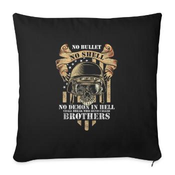 War Veteran Demonstration - Sofa pillowcase 17,3'' x 17,3'' (45 x 45 cm) - black - Front