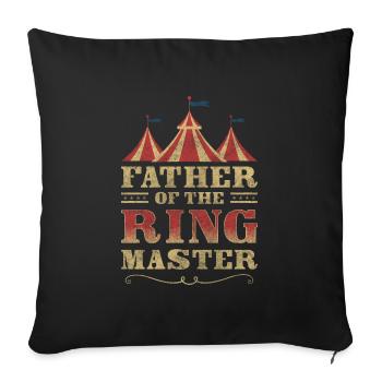 Circus Tent Music Monkeys Idiots - Sofa pillowcase 17,3'' x 17,3'' (45 x 45 cm) - black - Front