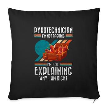 Technique Rocket Fireworks Ultras - Housse de coussin décorative 45 x 45 cm - noir - Devant