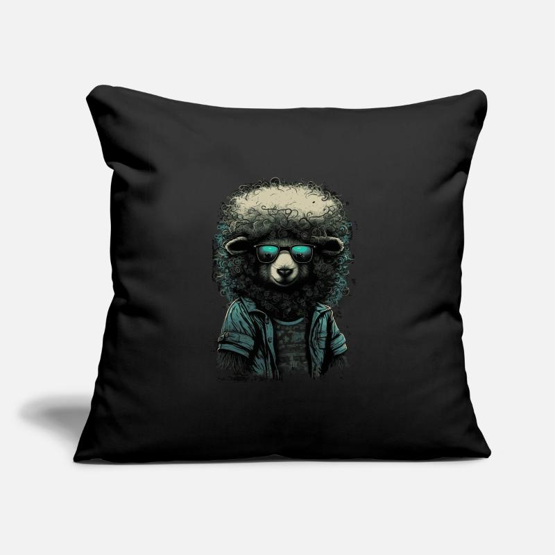 Hippie Sheep Sofa pillowcase 17,3'' x 17,3'' (45 x 45 cm)