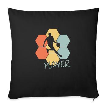 Basketball Player - Sofakissenbezug 45 x 45 cm - Schwarz - Vorne