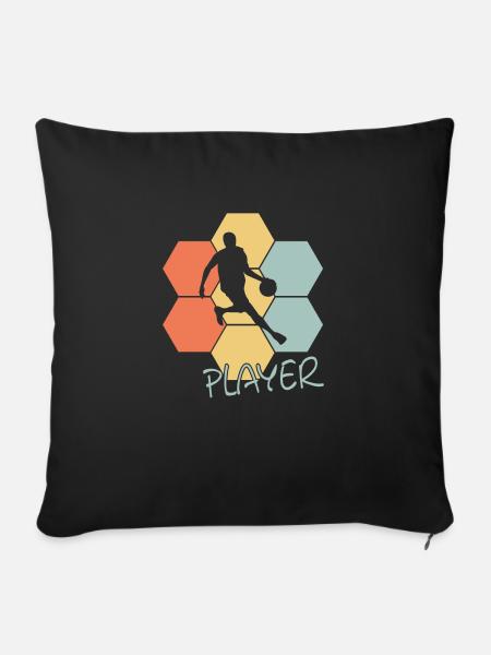 Basketball Player - Sofakissenbezug 45 x 45 cm - Schwarz