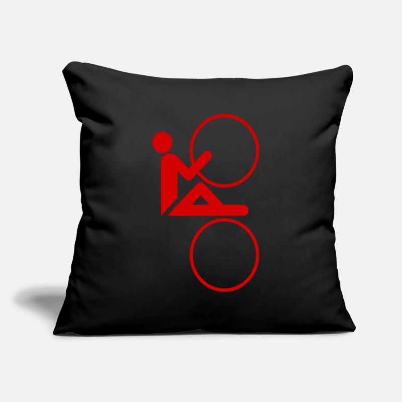Conception de vélo de route Housse de coussin décorative 45 x 45 cm