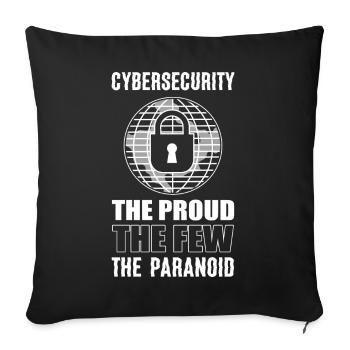 Internet-Sicherheit Codierer - Sofakissenbezug 45 x 45 cm - Schwarz - Vorne