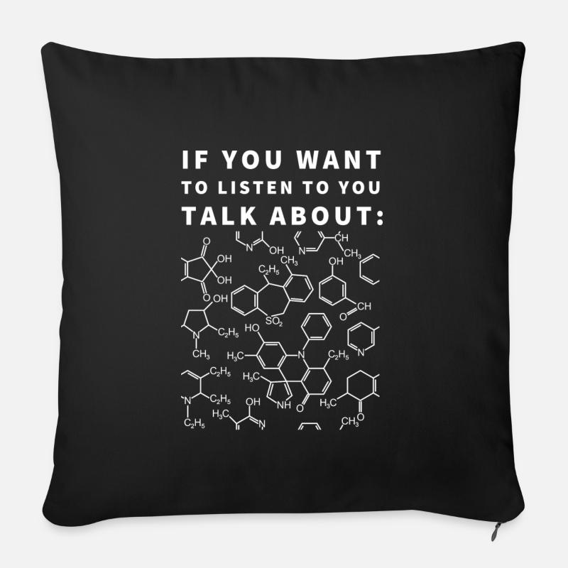 Chemistry | Science - Sofakissenbezug 45 x 45 cm - Schwarz