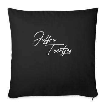 Visites à Juffra - Housse de coussin décorative 45 x 45 cm - noir - Devant
