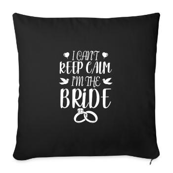 Bride - Sofa pillowcase 17,3'' x 17,3'' (45 x 45 cm) - black - Front