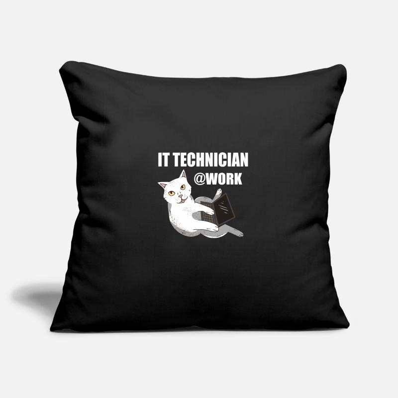 IT Techniker Katze Programmierer Techie Sofakissenbezug 45 x 45 cm