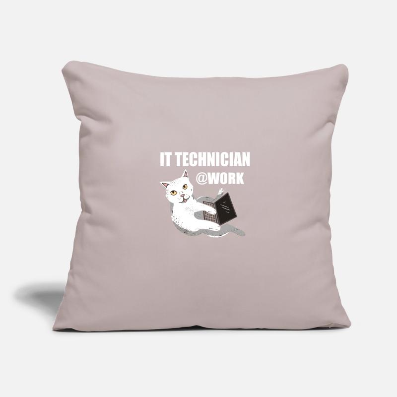 IT Technician Cat Programmer Techie Sofa pillowcase 17,3'' x 17,3'' (45 x 45 cm)