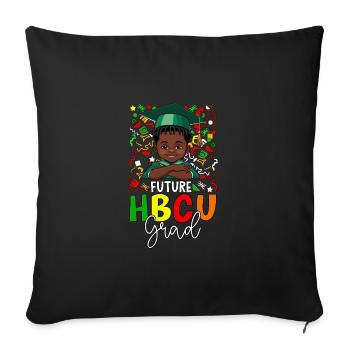 Future HBCU Grad - Sofakissenbezug 45 x 45 cm - Schwarz - Vorne