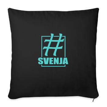 Jennifer - Sofa pillowcase 17,3'' x 17,3'' (45 x 45 cm) - black - Front