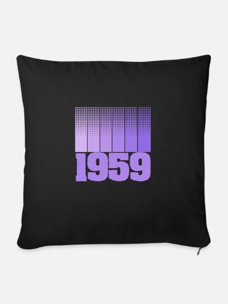 1959 1959 - Sofakissenbezug 45 x 45 cm - Schwarz