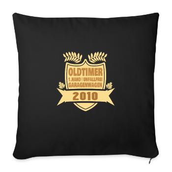Geschenkidee 2010 - Sofakissenbezug 45 x 45 cm - Schwarz - Vorne