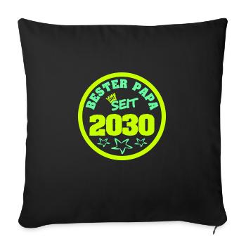 Vater 2030 - Sofakissenbezug 45 x 45 cm - Schwarz - Vorne