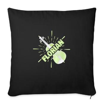 Orchester Florian - Sofakissenbezug 45 x 45 cm - Schwarz - Vorne