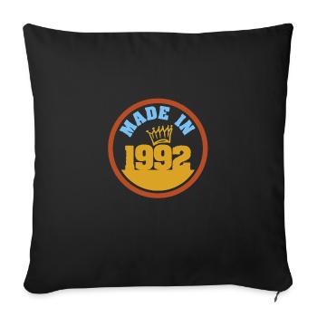 Witzig 1992 - Sofa pillowcase 17,3'' x 17,3'' (45 x 45 cm) - black - Front