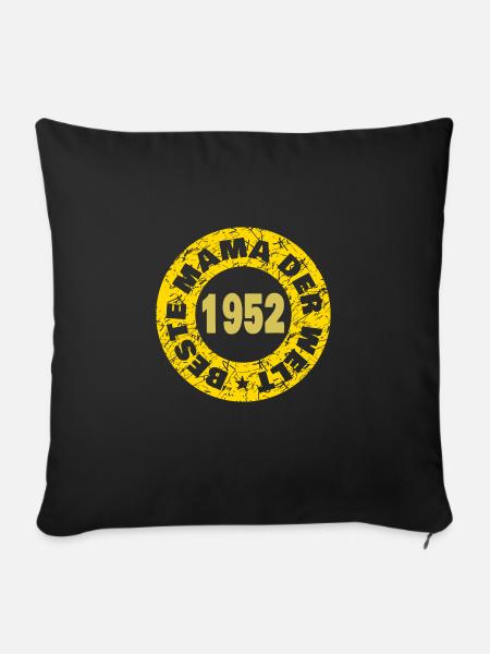 1952 1952 - Sofakissenbezug 45 x 45 cm - Schwarz