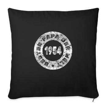1954 - Sofa pillowcase 17,3'' x 17,3'' (45 x 45 cm) - black - Front